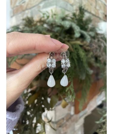 Uhani Diamond Rock Crystal / Diamond Rock Crystal Earrings