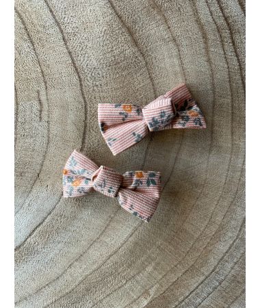 Večbarvne oranžne pentljice za lase / Multicolor little hair bows