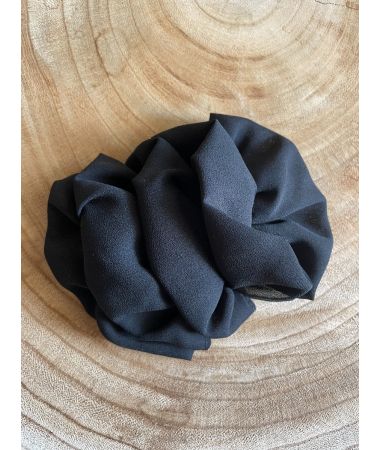 Sponka za lase iz blaga črna / Fabric Hairclip black