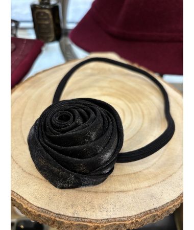 Trak za lase Black Rose / Black Rose Hair Band