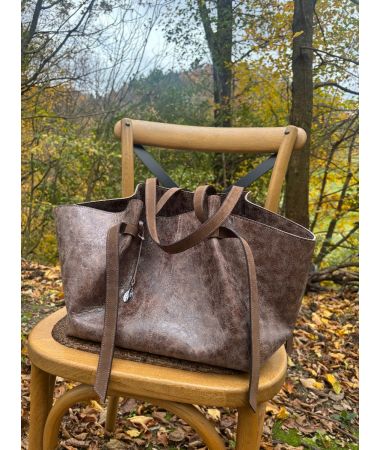 Torba Aurelia rjavo siva