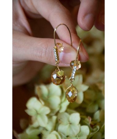 Uhani Small Crystal / Small Crystal Earrings