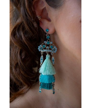 Uhani Tourquise crystals / Tourquise Crystals Earrings