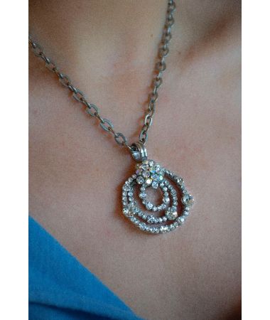 Ogrlica Silver and Crystals / Silver and crystals Necklace
