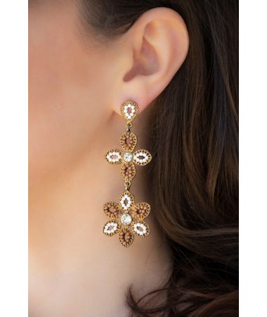Uhani Open Flower / Open Flower Earrings