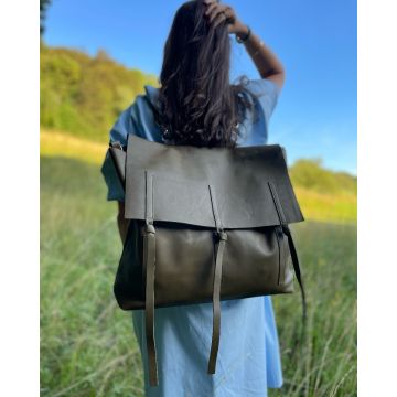 Nahrbtnik torba Bobby olivno zelena / Backpack Bag Bobby olive green