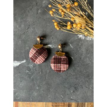 Uhani Tweed and Twist / Tweed and Twist Earrngs