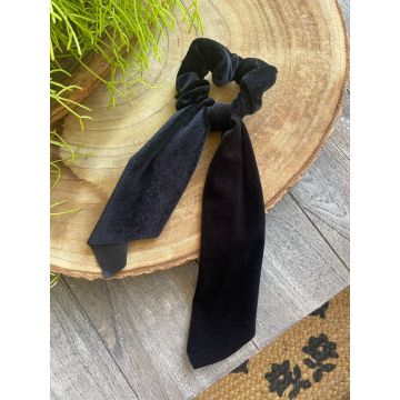 Žametni Scrunchie Črn / The Velvet Scrunchie Black 