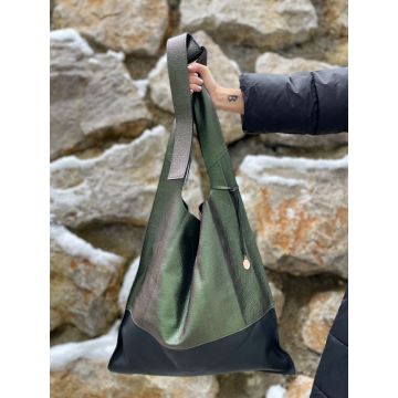 Torba Pilar Zeleno Črna / Pilar Bag Green & Black