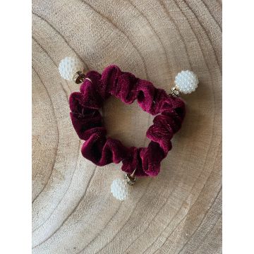 Gumica za lase Pearl Scrunchie / Pearl Scrunchie Hair Band