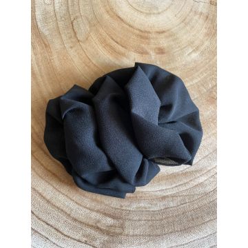 Sponka za lase iz blaga črna / Fabric Hairclip black