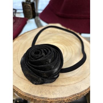 Trak za lase Black Rose / Black Rose Hair Band