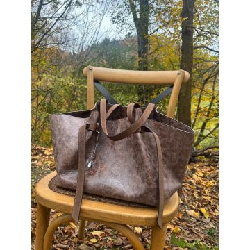 Torba Aurelia rjavo siva