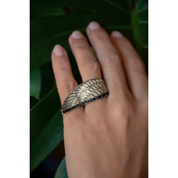 Prstan Srebrna Perut / Silver Wing Ring