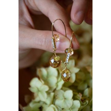 Uhani Small Crystal / Small Crystal Earrings