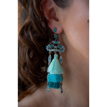 Uhani Tourquise crystals / Tourquise Crystals Earrings