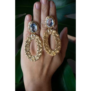 Uhani Crystal Bar / Crystal Bar Earrings