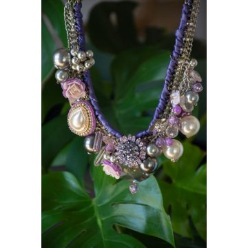 Ogrlica Diamond Pave Charms / Diamond Pave Charms Necklace