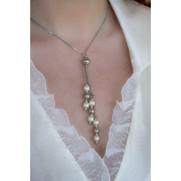 Ogrlica Silver Sunset Pearl Soleil / Silver Sunset Pearl Soleil Necklace