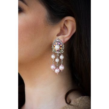 Uhani Pink Pearl Dream / Pink Pearl Dream Earrings