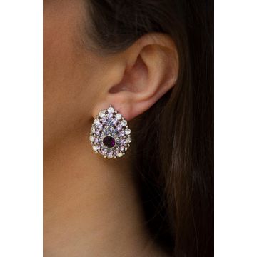 Uhani Diamond Fleur / The Diamond Fleur Earrings