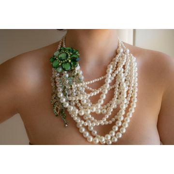Ogrlica Pearl Beaded  / The Pearl Beaded Necklace