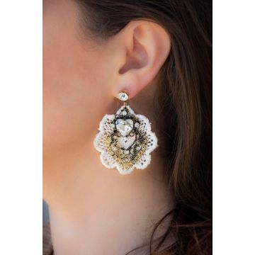 Uhani Gold Lace / Gold Lace Earrings