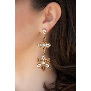 Uhani Open Flower / Open Flower Earrings